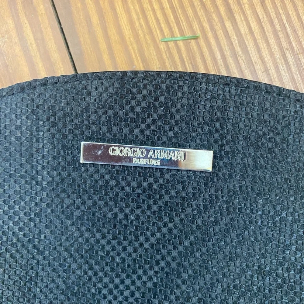 Giorgio Armani Textured Black Pouch